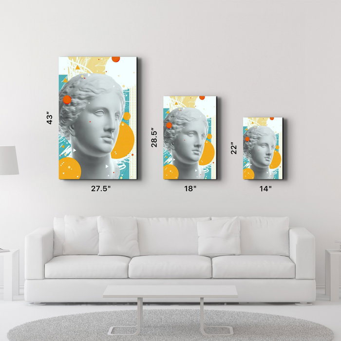 Wallity Pintura Decorativa de Vidrio Templado Multicolor 46 x 72 cm